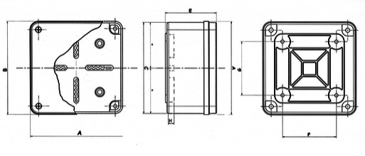 Junction boxes for wall mounting 20121